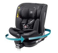 BABYAUTO - Silla de coche i-Size AITANA GR. 0+/1/2/3 hasta los 36Kg o 150 cm. Edad: 0 a 12 años - Giratoria y reclinable - Pata de apoyo, A contramarcha 18 Kg - ISOFIX (NEGRO ANTRACITA)