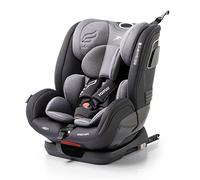 BABYAUTO - Silla de coche I-size FAIRGO - ABITA GR. 1/2/3 ISOFIX desde 76cm a 150 cm - Edad: desde 9 meses a 12 años - Armazón absorve impactos - Topteather - Evolutiva (GRIS)
