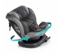 BABYAUTO - Silla de Coche Rodia Plus i-Size (0-12 Años, 40-150 cm, 0-36kg) - A Contramarcha hasta 105 cm - Rotación 360° - ISOFIX - Protección Lateral - Reclinable y Evolutiva - Moon Grey
