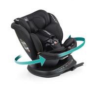 BABYAUTO - Silla de Coche Rodia Plus i-Size (0-12 Años, 40-150 cm, 0-36kg) - A Contramarcha hasta 105 cm - Rotación 360° - ISOFIX - Protección Lateral - Reclinable y Evolutiva - Black Embossed