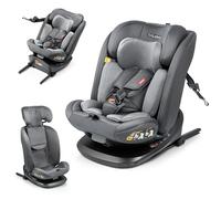 BABYAUTO - Silla de Coche Zafiro iFix i-Size (0-12 Años, 40-150 cm, 0-36 kg) - Giratoria 360° - ISOFIX + Top Tether - A Contramarcha hasta 105 cm - Protección Lateral - Arnés 5 Puntos - Gris Antracita
