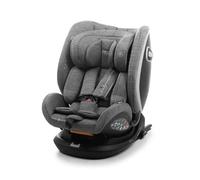 BABYAUTO - VESSO SIGNATURE Silla de Coche iSize, 0-36 kg, 0-12 Años - Sistema Rotatorio 360 Grados, Memory Foam, Top Tether y Protección Lateral. GREY DOBBY