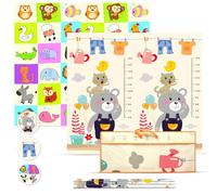 Babybaipro - Alfombra Bebe Acolchada Plegable 200x180x1 cm, Con Bolsa Transporte Reversible XPE, Impermeable, no tóxica Tapete juegos actividades regalo niña-niño cumpleaños navidad Baby PlayMat