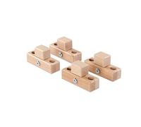 Babybay 100621 - Connection Parts for Playpen Suitable for Model Original, Midi, Maxi and BoXSpring, Natural Varnished, 520 g, unisex