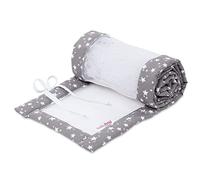 Babybay 160887 - Babynest Mesh-Piqué Suitable for Model Maxi, BoXSpring, Comfort and Comfort Plus, Taupe Stars White, 200 g, unisex