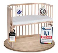 babybay Cuna de colecho Grande Natural sin Tratar con colchón Classic Soft.