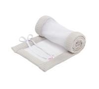 babybay Nido de malla para cuna, apto para modelo Maxi, Boxspring, Comfort y Comfort Plus, color blanco y gris