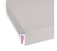 babybay Sábana Bajera Ajustable de Punto Deluxe Apta para Modelos Originales, Maxi, Midi y boxspring, Beige, 89 x 65 cm (1 Unidad)