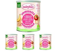 BABYBIO - 5 Cereales 2 Frutas - 220g (Paquete de 4)