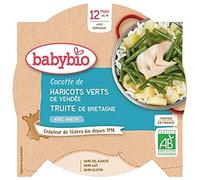 Babybio Assiette Cocotte de Haricots Verts du Val de Loire/Truite 12+ Mois 230 g