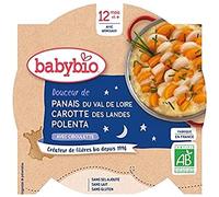 Babybio Assiette Douceur de Panais, Carotte des landes, polenta 12+ Mois 230 g