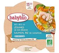 Babybio Assiette Méli-Mélo de Légumes au Saumon Riz 15+ Mois 260 g - 1 pc