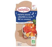 Babybio Bols Patate Douce/Légumes du Soleil 2x200 g