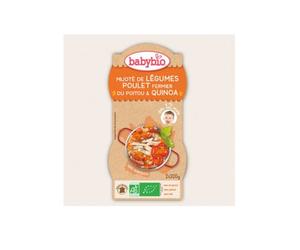 Babybio Bowls Menu Verduras Pollo granja Quinua Orgánico en 12 Meses 2 X 200 g