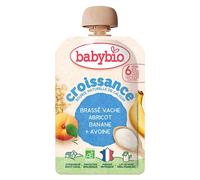 Babybio Brassé vaca Albaricoque Plátano Avena - Crecimiento - 100 g