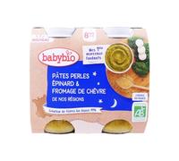 BabyBio Buenas Noches Paté Espinacas Queso 8M+ Bio 2x200g