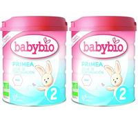 Babybio - Leche Infantil De Vaca - Primea 2 Continuacion - 800G - De 6 Hasta 12 Meses - Bio - Sin Aceite De Palma (Paquete de 2)