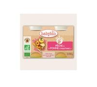 Babybio Manzana ecológica Poch Pots en 4 meses 2x130g
