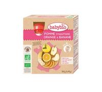 Babybio Manzana Naranja Plátano Bio 4 X90 g