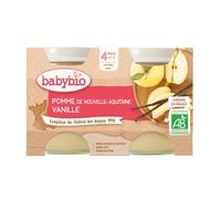 Babybio Manzana y Vainilla 4 Meses 2 X130 g