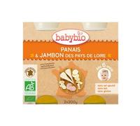 Babybio Menú Diario de 6 Meses Maceta Maceta Jamón 2 X200 gramos