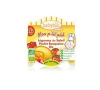 Babybio Mon P'tit Plat Bio Lgumes du Soleil Pollo Arroz Basquaise en 15 meses 260g