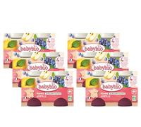 Babybio - Ollas pequeñas manzanas de Aquitania/Arándano 260 g - Pack de 6 - 4 meses - Bio