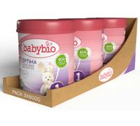 Babybio Optima 1 Leche de Inicio 3x800 gr