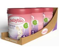 Babybio Optima 1 Leche de Vaca para Lactantes 3x800 gr