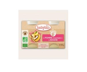 Babybio Organic Banana Apple Jars In 4 Months 2 X130 g