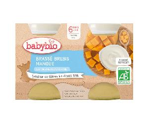 Babybio Organic Mango +6m Leche de Oveja Postres 2 x 130g