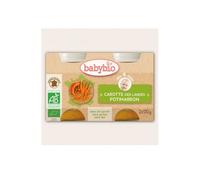 Babybio Pequeñas Macetas Potimarron Zanahoria Bio Ds 4 Meses 2 X130 g