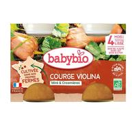 Babybio Potitos Calabaza Violina +4m BIO Pack de 2 x 130g