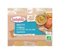 Babybio Risotto Puerro Salmón 8 M+ Bio 2 X200 g