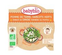 Babybio Vegetales Orgánicos y Plato de Pavo en 12 Meses 230 g