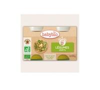 Babybio Vegetales Verdes Orgánicos en 4 Meses 2 X130 g