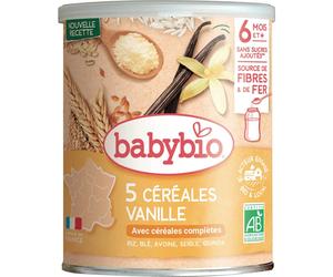 BabybioPreparado Ecológico De Cereales Con Vainilla 220g