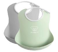 BabyBjörn Baberos Gris/ Verde Pastel 2 uds