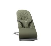 BabyBjörn Hamaca Bliss, Tejido, Acolchado Pétalo, Verde oscuro