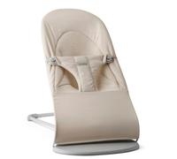 BabyBjörn Hamaca Bliss, Tejido/Jersey, Tri-Fabric, Beige Claro | Ergonómica, segura y divertida: esta hamaca 2 en 1 para bebé y silla