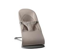BabyBjörn Hamaca Bliss, Tejido/Jersey, Tri-Fabric, Gris arena | Ergonómica, segura y divertida: esta hamaca 2 en 1 para bebé y silla