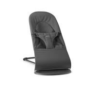BabyBjörn Hamaca Bliss, Tejido/Jersey, Tri-Fabric, Gris Oscuro | Ergonómica, segura y divertida: esta hamaca 2 en 1 para bebé y silla