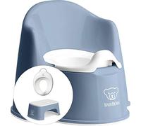 BABYBJÖRN - Kit de iniciación para aprender a la limpieza de la silla: silla en maceta, taburete y asiento de inodoro, color azul profundo y blanco