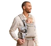 BabyBjörn Mochila Porta Bebé Harmony, Tejido jaspeado, Beige claro