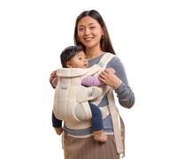 BabyBjörn Mochila Porta Bebé Hold, Malla ventilada, Crema | Diseño envolvente y suave, Comodidad para padres y bebés