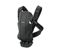 BABYBJÖRN Mochila Porta Bebé Mini, 3D Jersey, Gris Carbón