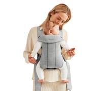 BABYBJÖRN Mochila Porta Bebé Mini, 3D Jersey, Gris Claro