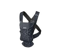 BABYBJÖRN Mochila Porta Bebé Mini, 3D Mesh, Antracita/Leopardo