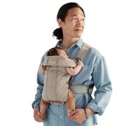 BABYBJÖRN Mochila Porta Bebé Mini (Greige, 3D Mesh)