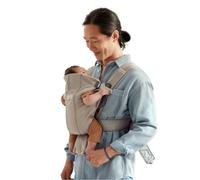 BABYBJÖRN Mochila Porta Bebé Mini (Greige, 3D Mesh) | Para recién nacidos, de 0 a 12 meses (3,2-11 kg), ergonómica y fácil de usar